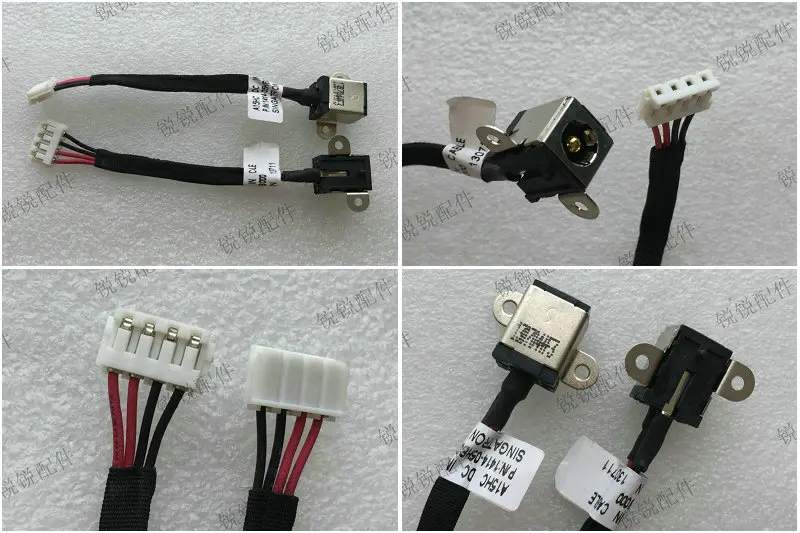Para cabezal de alimentación ASUS A15HC A15, interfaz de alimentación CC de enchufe, cabezal de alimentación CC de asiento hembra, puerto de carga con cable