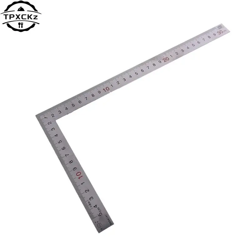 Metal Steel Right Angle Ruler Engineers Try Square Set Woodworking Wood Measuring Tool 90 Degrees Measurement Instruments