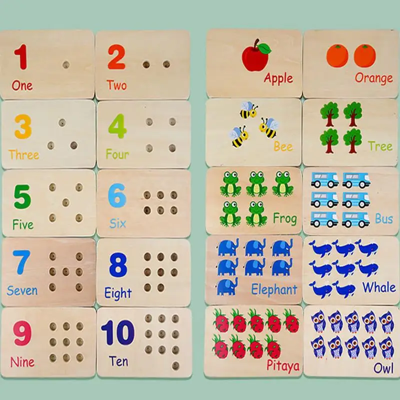 Houten Wiskunde Leren Bord Wiskunde Matching Educatief Speelgoed Wiskunde Matching Logica Spel Voorschoolse Educatief Houten Speelgoed Voor Kinderen