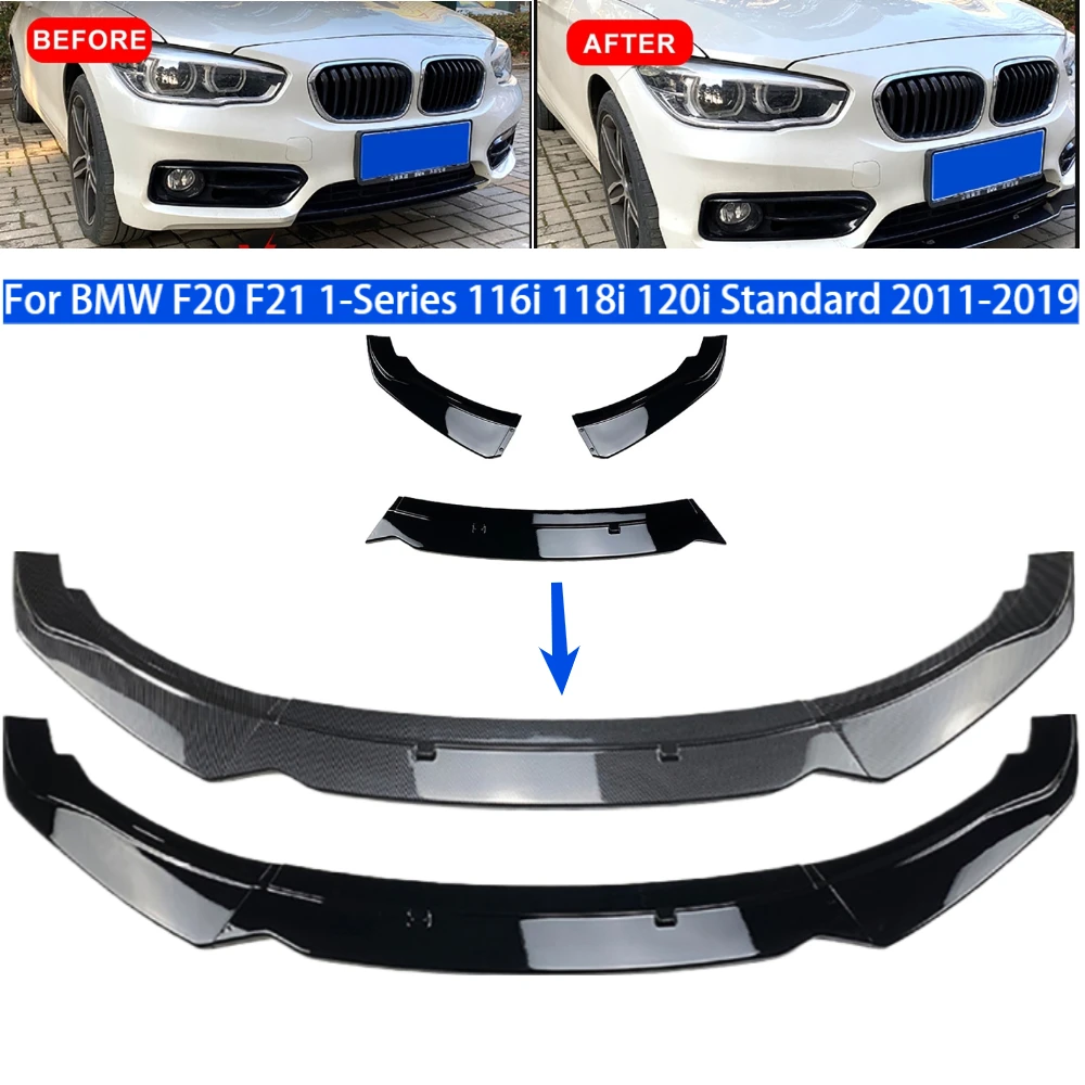 

3 шт./компл. автомобильный нижний передний бампер, диффузор, спойлер, комплект для BMW F20 F21 1 серии 116i 118i 120i Standard 2011-2019