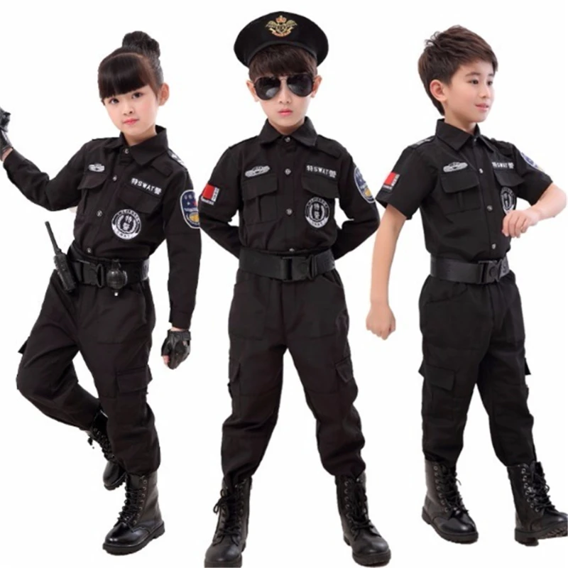 Uniforme cosplay para crianças, conjunto de roupas de luta para meninos e meninas, fantasias infantis, uniformes de desempenho