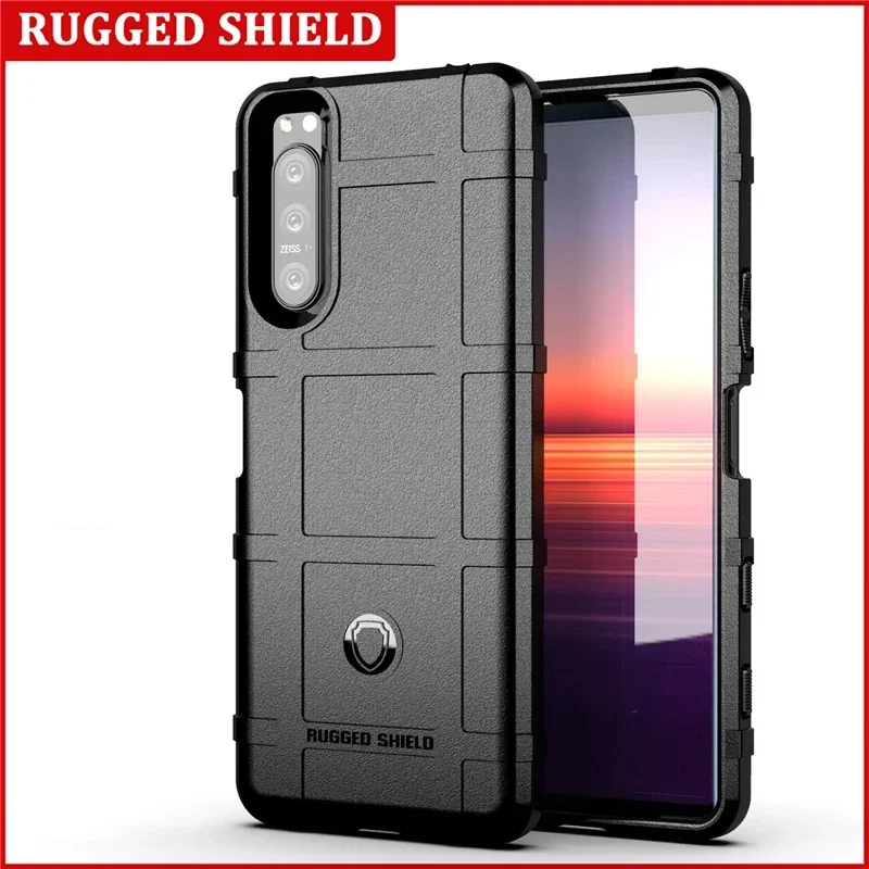 Rugged Shield Shockproof Phone Case For Sony Xperia 8 10 II 1 III 5 IV Ace 3 Pro-I XZ4 XZ5 TPU Silicone Protective Back Cover