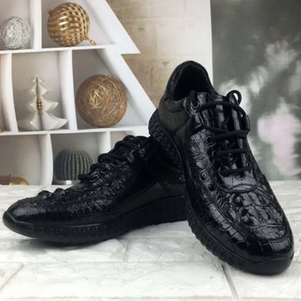 ousidun new crocodile male  leisure  Single   Soft bottom   comfortable men crocodile shoes