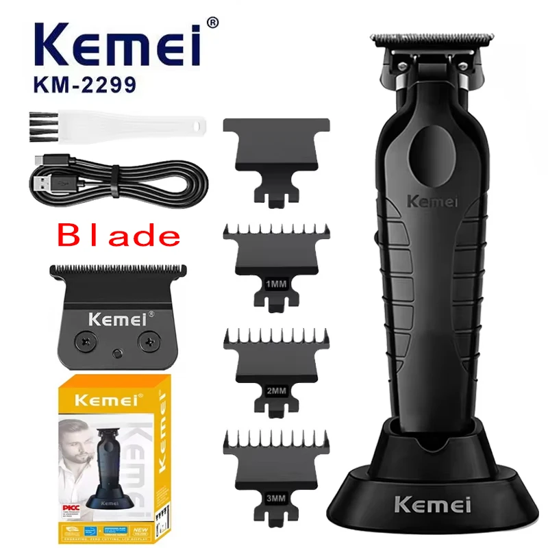 

Kemei km-2299 7500 RPM Hair Clippers Professional Hair Trimmer Electric Cordless Rechargeable Men Hair Cutting Machine