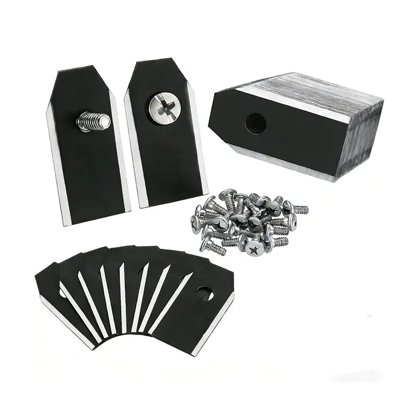 ABZL Universal Replacement Robotic Lawn Mower Blades 30Pcs Carbon Steel With Screws-For Auto Mower Parts