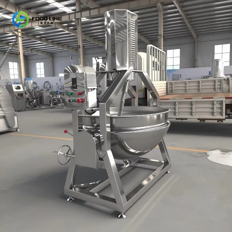 Multifunctional Industrial Planetary Cooking Mixer Gas Electric Heating for Chili Sauce Jam Cheese Caramel Making Pot Custom