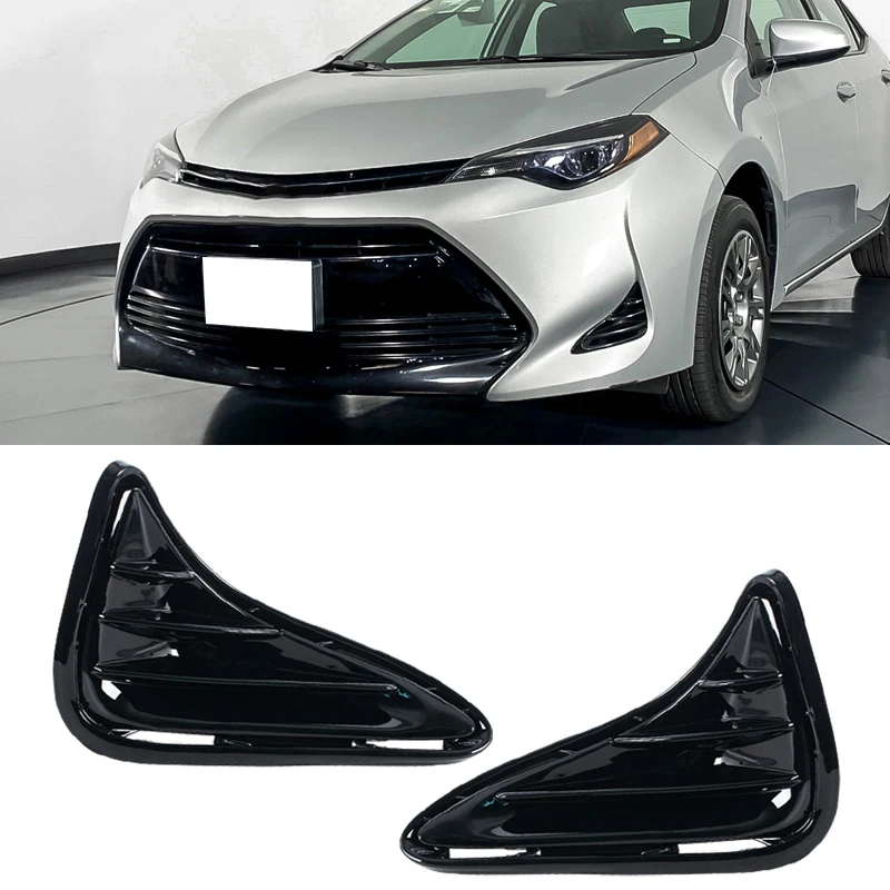 

Для Toyota Corolla 2017 2018 2019, автомобильная противотуманная фара, решетка переднего бампера, спортивная сетка, рамка противотуманной фары, аксессуары 81481-02400