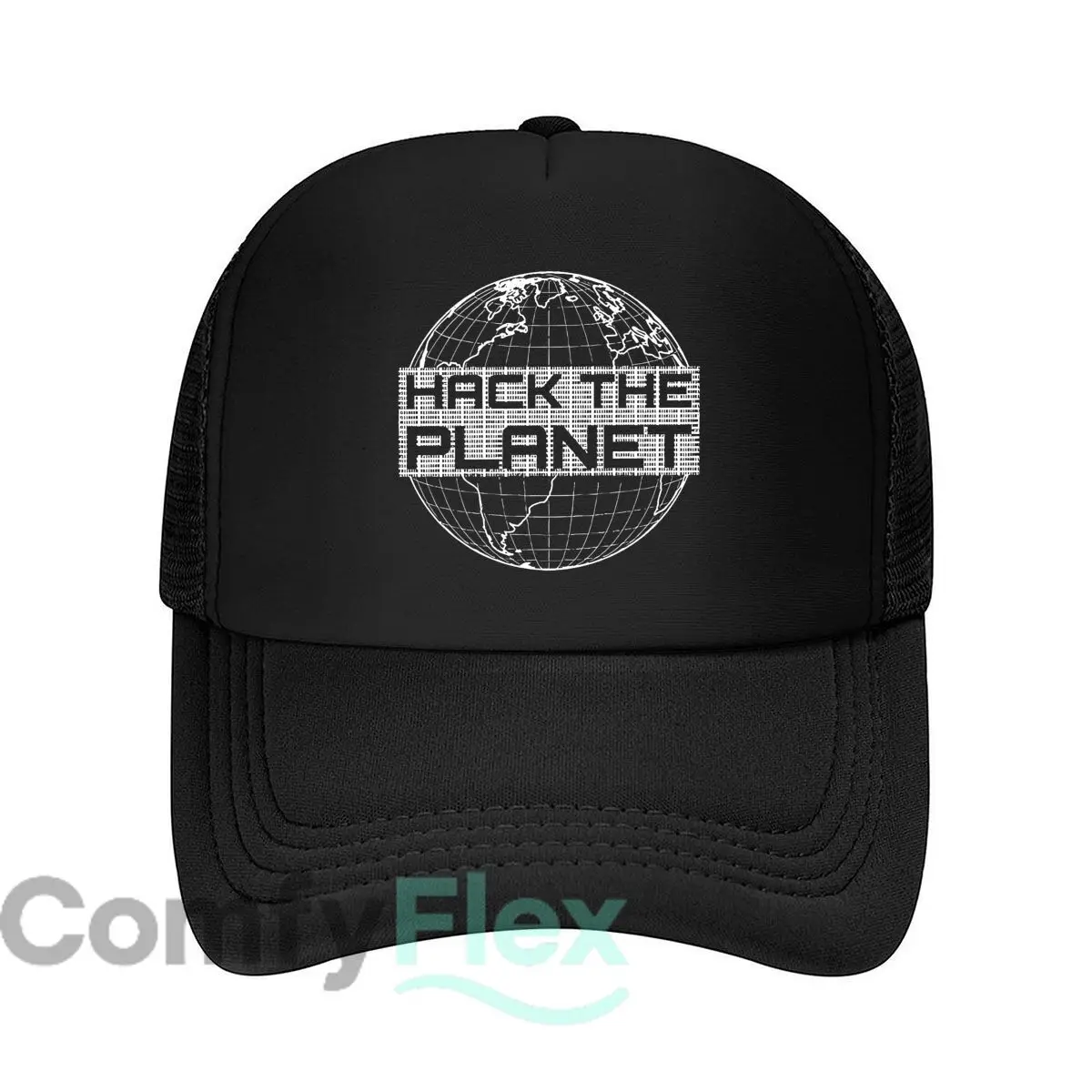 “Hack the Planet” Tech Fashion Mesh Baseball Cap Breathable Casual  Hats Outdoor For Men's And Women's