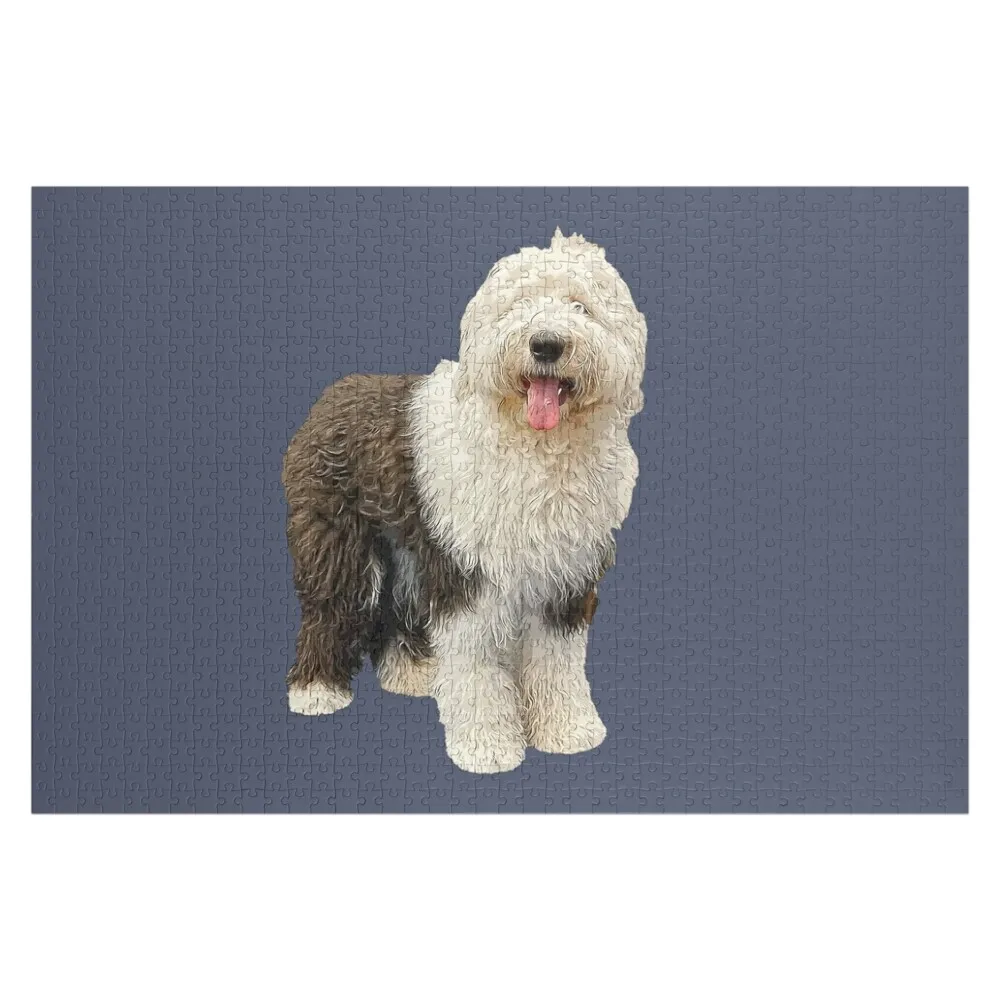 

Old English Sheepdog Jigsaw Puzzle Custom Wooden Gift Iq Wooden Jigsaws For Adults Puzzle