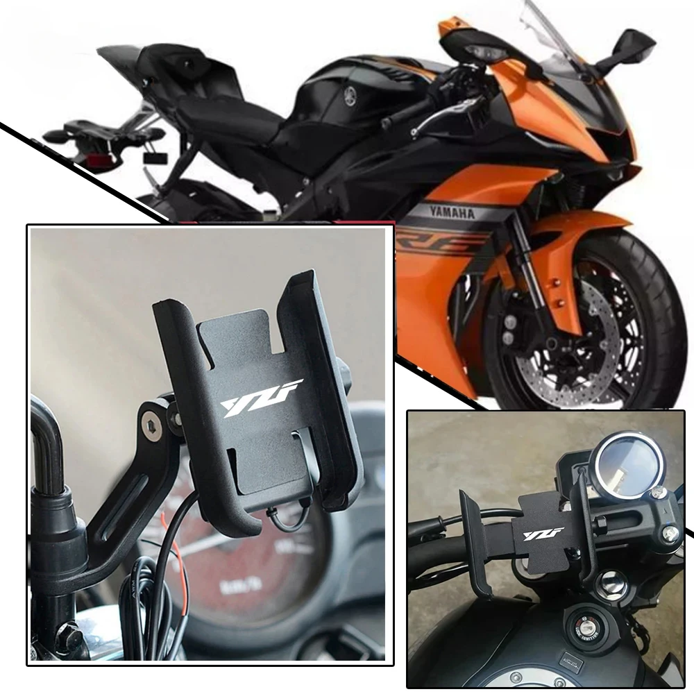 Do Yamaha YZF R1 R3 R25 R15 R6 R7 R125 R15 YZFR3 YZFR6 Akcesoria motocyklowe Uchwyt na kierownicę Uchwyt na telefon komórkowy Uchwyt na stojak GPS