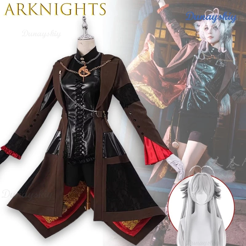 

Костюм для косплея Лаппланд из игры Arknights, платье Лаппланд, женский костюм на Хэллоуин, рождественский костюм для ролевых игр, одежда, парик