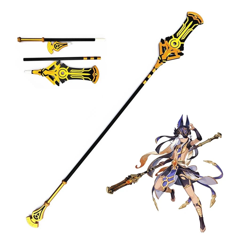 

Genshin Impact Cyno Polearm, красная Песочная палочка, игровая модель, искусственное копье аниме, костюм для косплея, аксессуары для Хэллоуина
