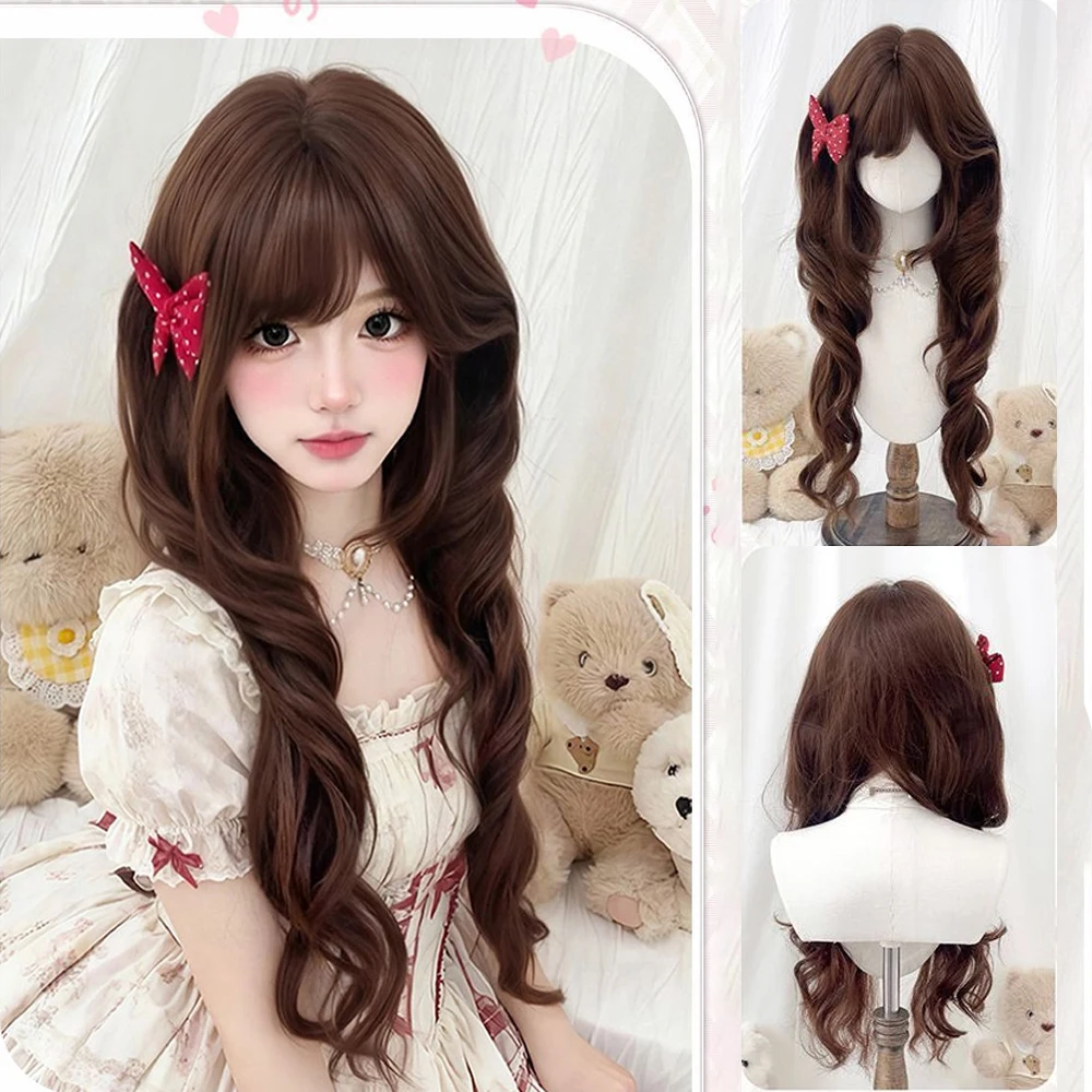 22 بوصة بروتين الحرير ذيل حصان مزدوج تجعيد الشعر الروماني الشعر الاصطناعية مناسبة للنساء اليومية شخصية لوليتا شعر مستعار