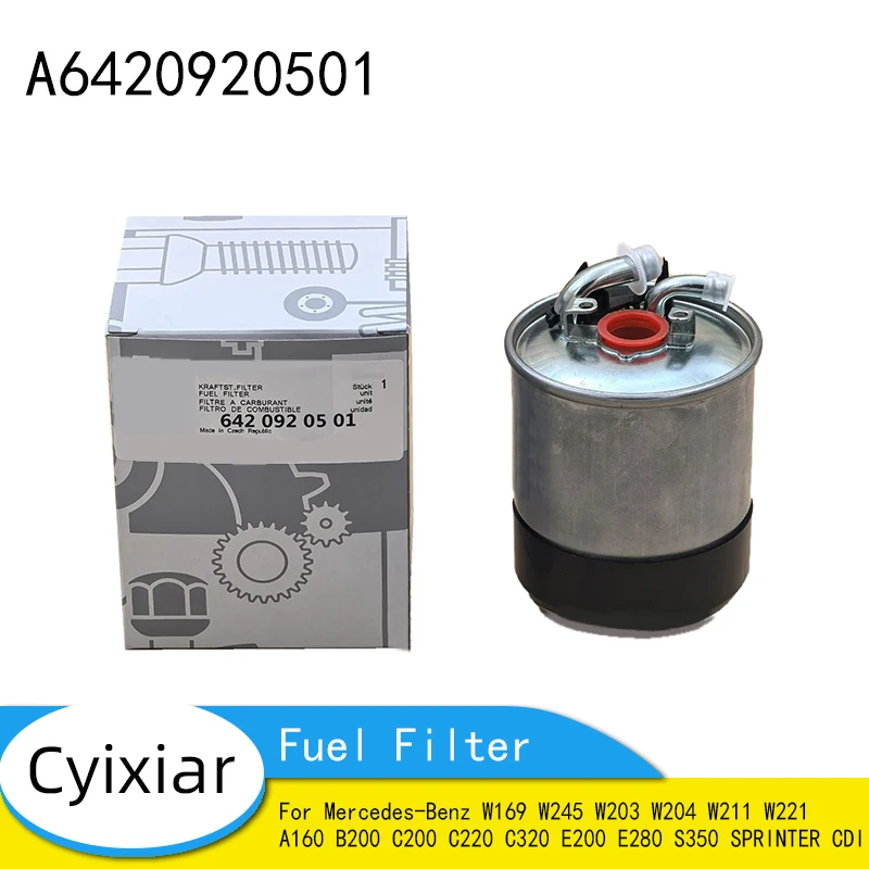 

A6420920501 Топливный фильтр для Mercedes-Benz W169 W245 W203 W204 W211 W221 A160 B200 C200 C220 C320 E200 E280 S350 SPRINTER CDI