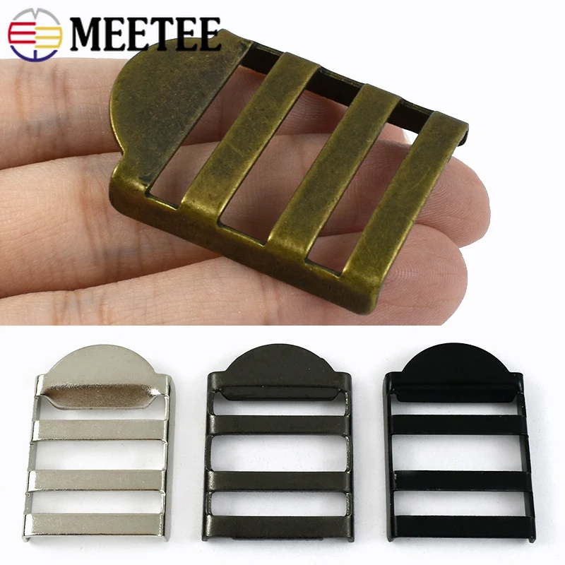 4-20Pc 25mm Metal Ring Buckles for Bag Strap Webbing Tri-Glide Slider Buckle Dog Collar Belt Clasp Hook DIY Hardware Accessories