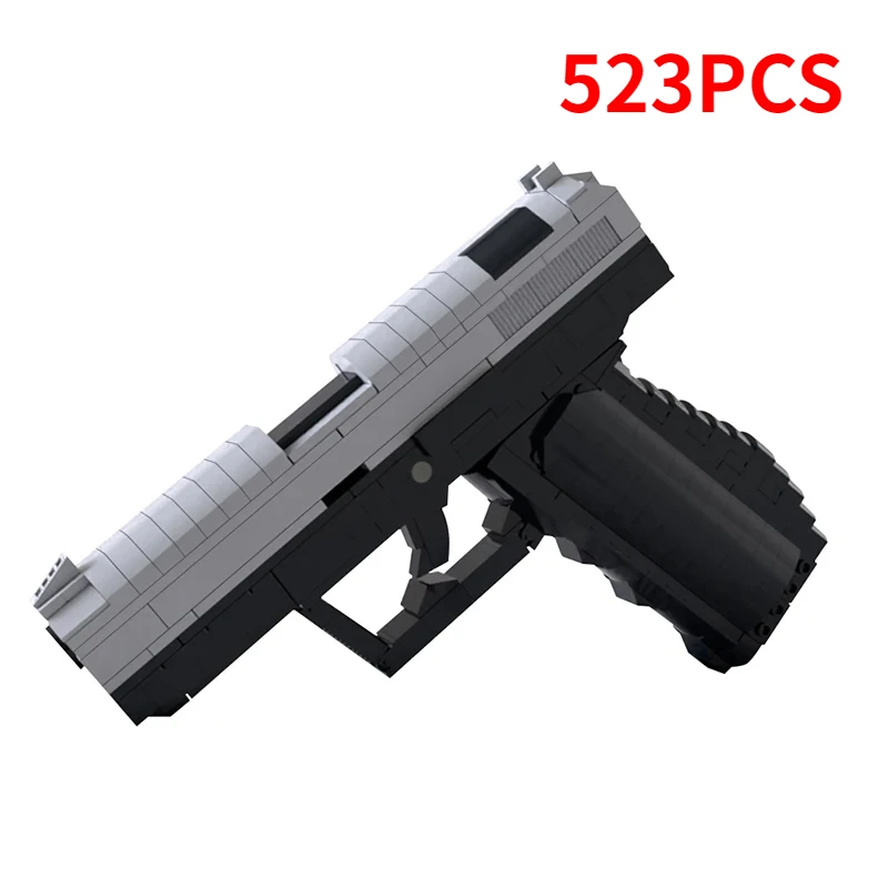 Movie Merchandise Pistol Walther P99 Building Blocks MOC-124171 1:1 Pistol Model Movie Props Assembly Model Puzzle Kids Toy Gift