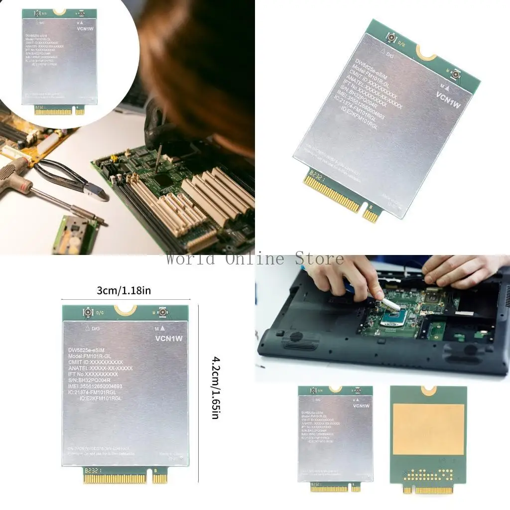 

FM101R-GL DW5825E FAST SPEED 4G LTE Беспроводная сеть для ноутбуков для ноутбуков 87HC