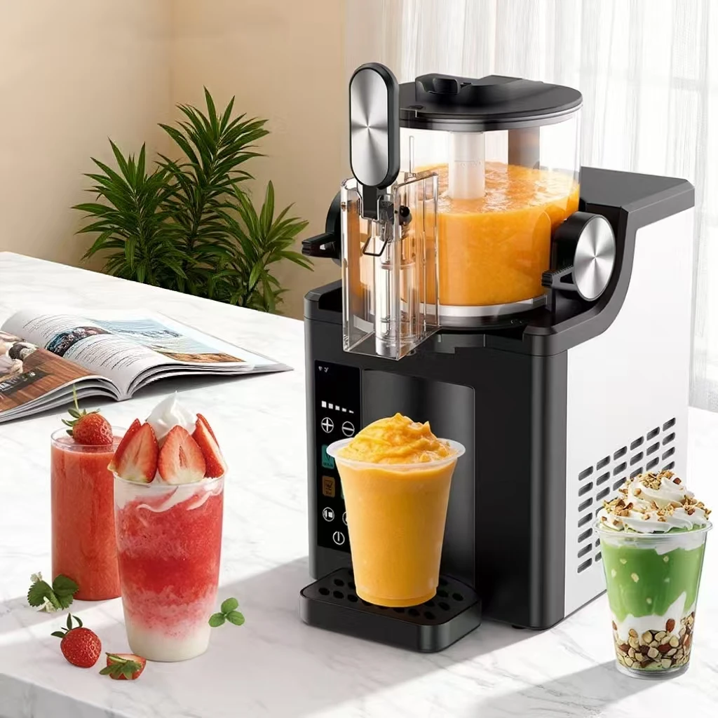 2026 Small Commercial Fully Automatic Ice Maker Smoothie Slush Ice Cream Machine Commercial Cold Drink Machine