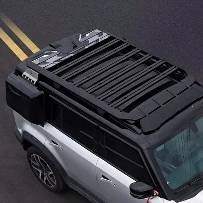 Off-road Upgrade 4-pieces Side Ladder Reinforced Roof Rack Side Window Mesh Side Storage Bag for Icar 03 Accessories
