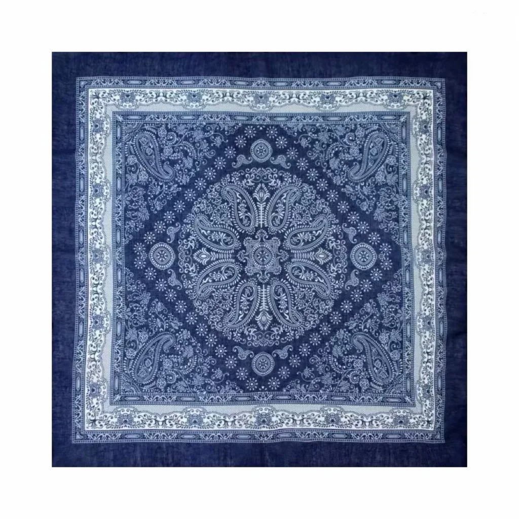 

Premium Korean Cotton Linen Square Scarf Women 58 Versatile Fashion Commuter Silk Bandana Head Wrap Print Scarf