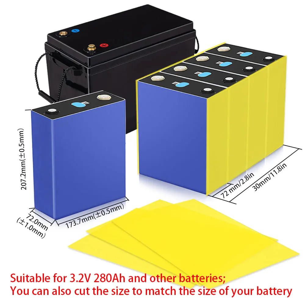 300x200x0.5mm 3240 Epoxy Fiber Board Insulation Plate Electoric Kit for 3.2V 280Ah 320Ah 310Ah 90Ah Lifepo4 Battery Pack Diy Use