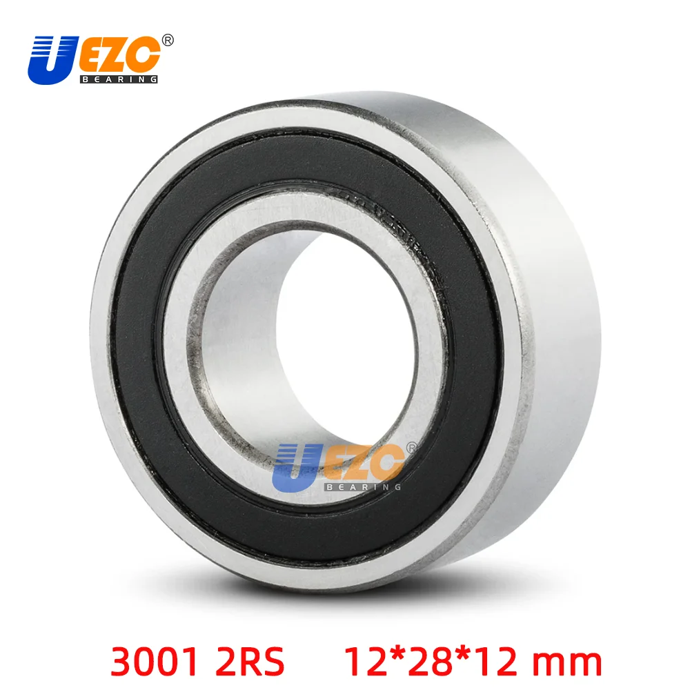 3001 2RS TN 12x28x12  12x28x16 mm Double Row Angular Contact Ball Bearings