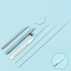 Facial Thread Carving Large V Buried Thread Broken Skin Needle Tissue Puncture Guide Needle Facial Thread Carving Large V Burie