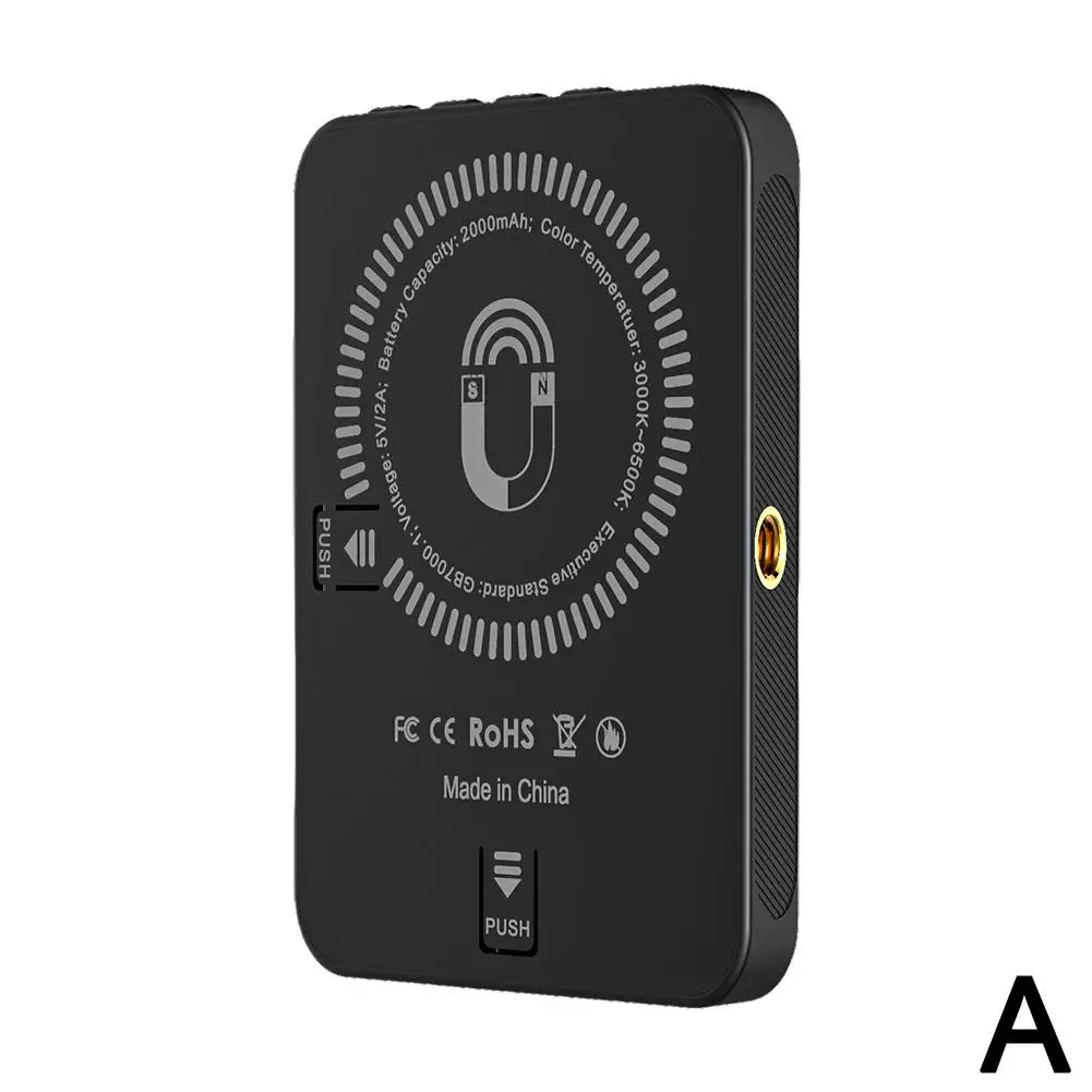 Magnetic Fill Light Rechargeable LED Selfie Light For Phone IPad Portable Video Light Multiple Scenes 360 Rotatable Selfie Q9K3