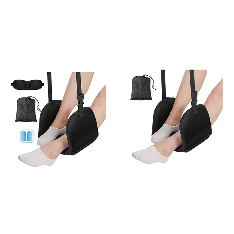 ABNO-เท้าผ่อนคลายเปลญวนปรับเครื่องบินเปลญวนเท้าสําหรับ Office Travel ผ่อนคลายภายใต้โต๊ะพักผ่อนเปลญวนเท้า