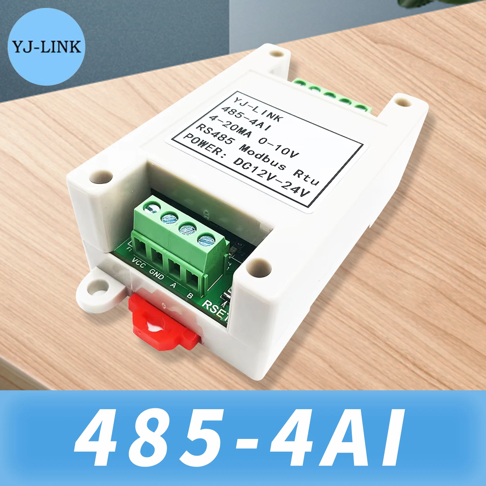 4 Channel 4-20MA 0-10V Analog Quantity Acquisition Module RS485 Modbus RTU Communication