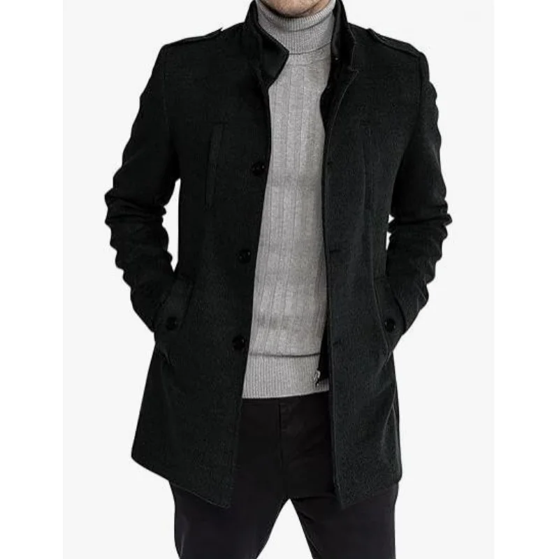 Coupe-vent doublé deux pièces pour hommes, veste d'hiver chaude, faux streetwear, vêtements d'extérieur, taille UE