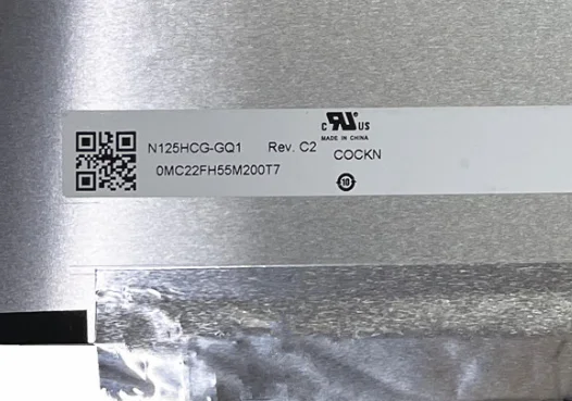 N125HCG-GQ1 Rev.C2 12.5\'\' Laptop LCD Screen Display Panel Matrix 1920*1080 EDP 30 Pins 400 cd/m²