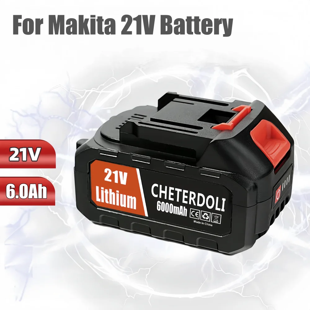 

New 21V 6000mah Fast Charging Lithium-ion Battery for Makita 18V 20V Cordless Dirll/Brushless Wrench/Screwdriver BL1850 BL1840