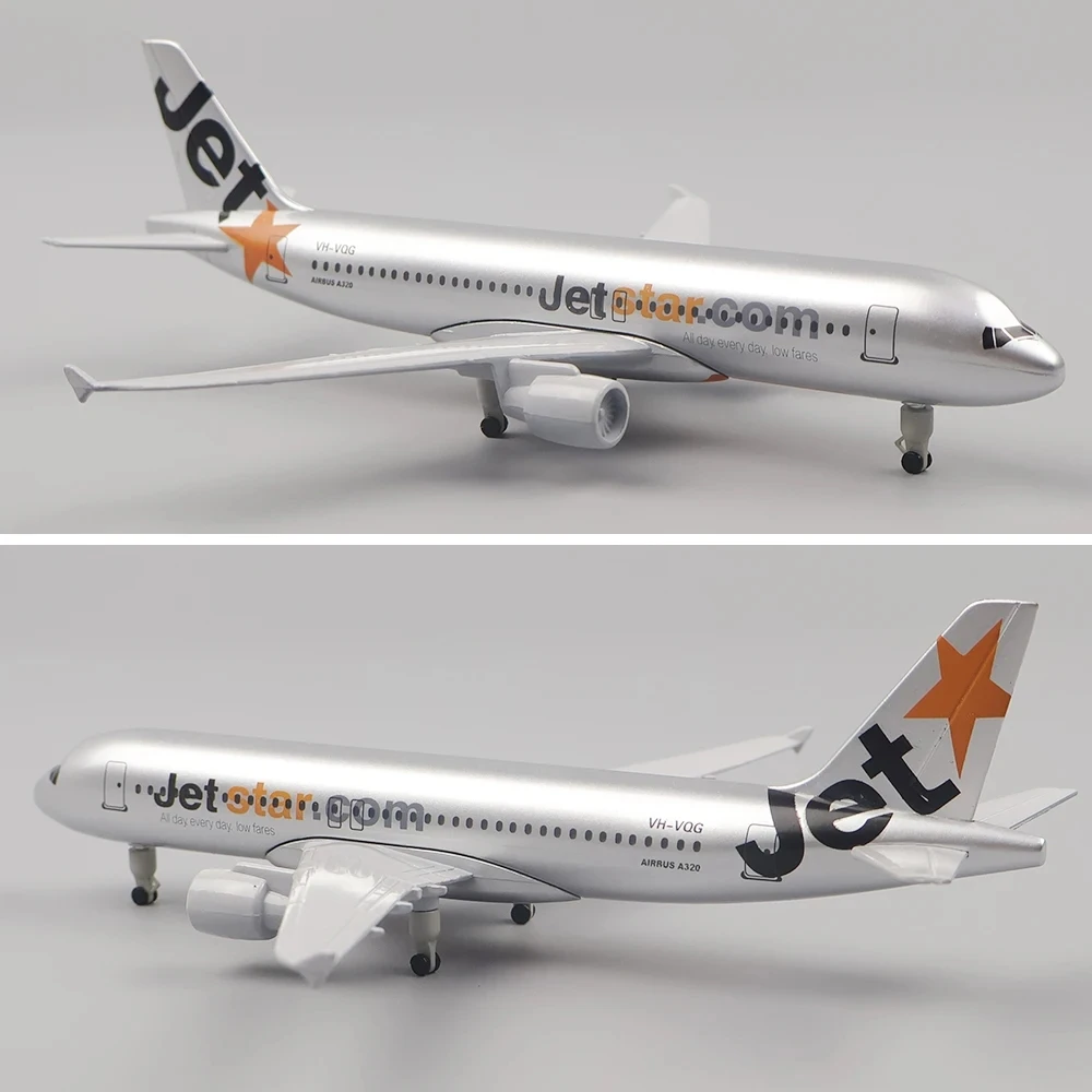 20CM Alloy Model Jetstar Airlines A320 toy airplane for kids Collected Gift By Aviation with Landing Gear Wheels view 5