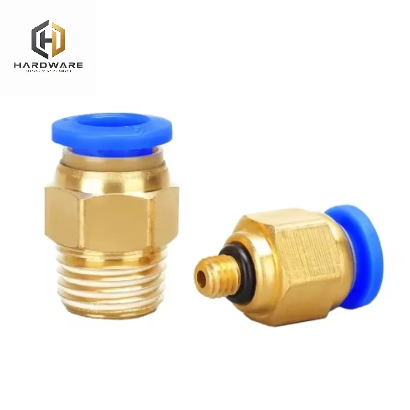 1/5PCS Pneumatic Air Connector Fitting PC 4mm 6mm 8mm 10mm 12mm Thread 1/8