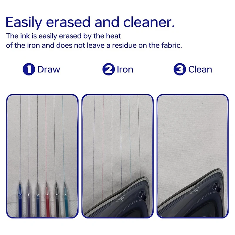 Новинка 2025 года, 6 термостираемых ручек, маркеры для ткани с 24 стержнями, маркеры для ткани подходят для квилтинга, швейные принадлежности