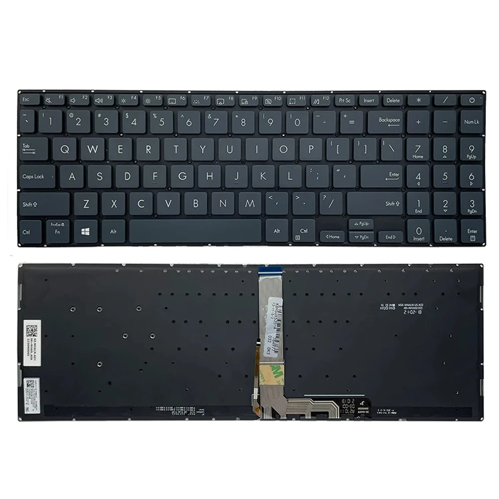 

XIN-русская американская клавиатура для ноутбука с подсветкой для ASUS ZenBook Pro 15 UX535 UX535L UX535LH UX535LI UX535Q UX535QE UX535QA UX535QH UM535