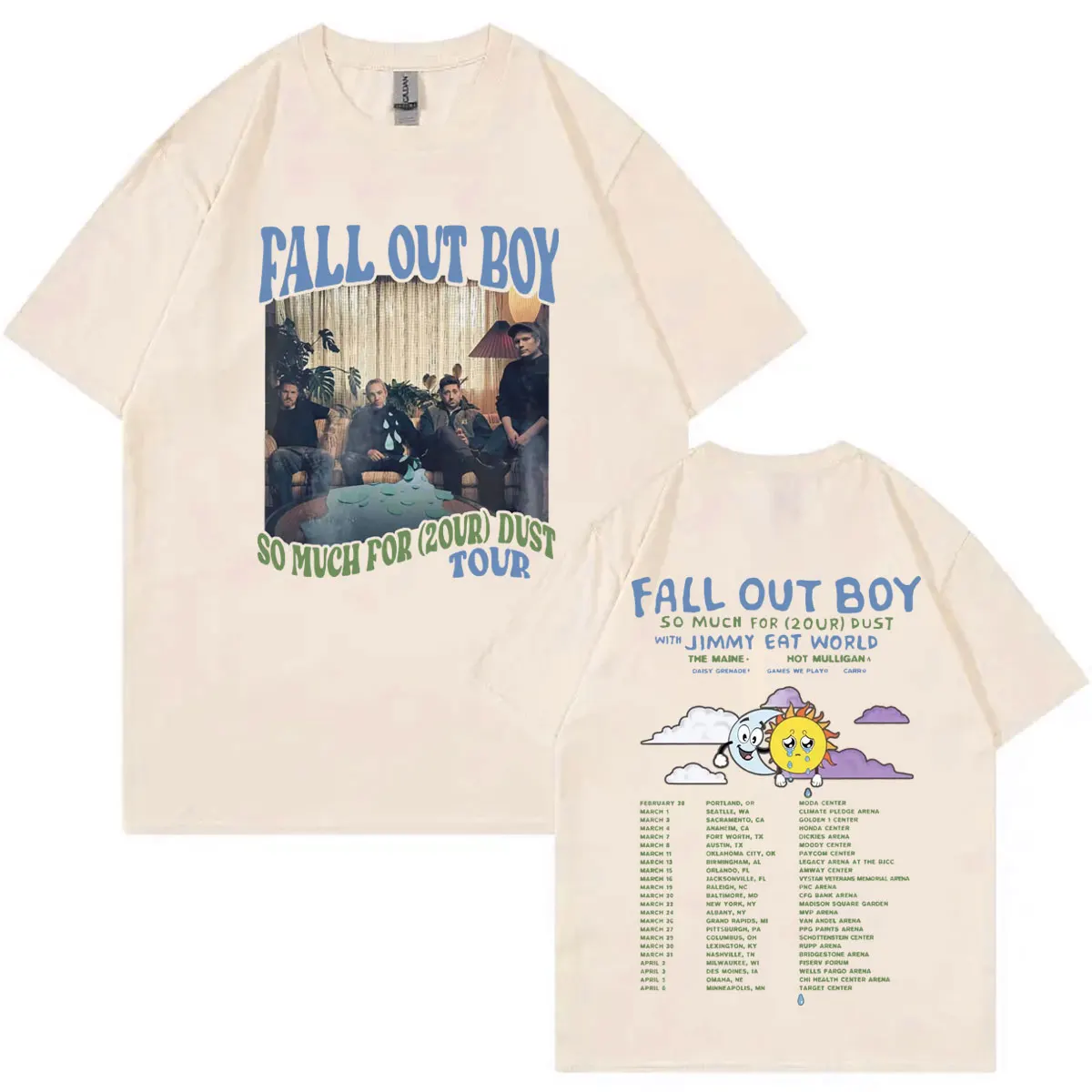 2024 Fall Out Boy Bands World Tour Graphic T Shirt Men Women Fashion Y2k Short Sleeve T-shirt Rock Hip Hop Oversized T-shirts