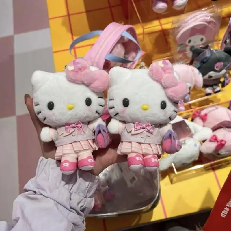 

Kawaii Hellokitty Heisei Inspired Cute Doll Bag Pendant Portable Card Holder Keychain Lovely Fashion Ornament for Girls