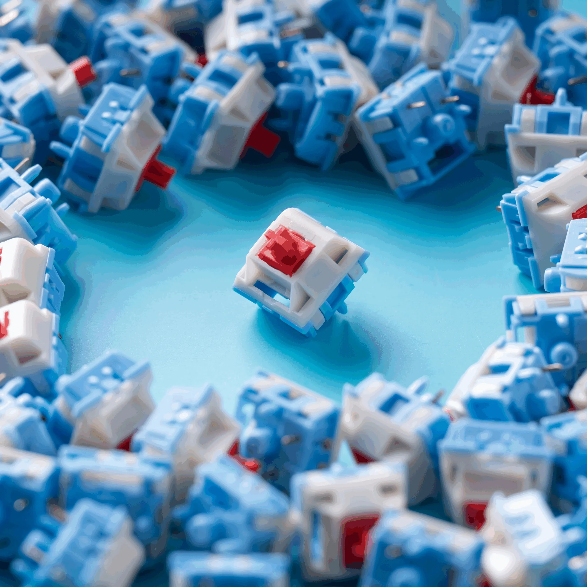 

Soda Switch 45g Linear Pre-Lubed 5 Pins HotSwap UPE Stem Keygeek Switches For Mx Mechanical Keyboard 기계식 키보드 축