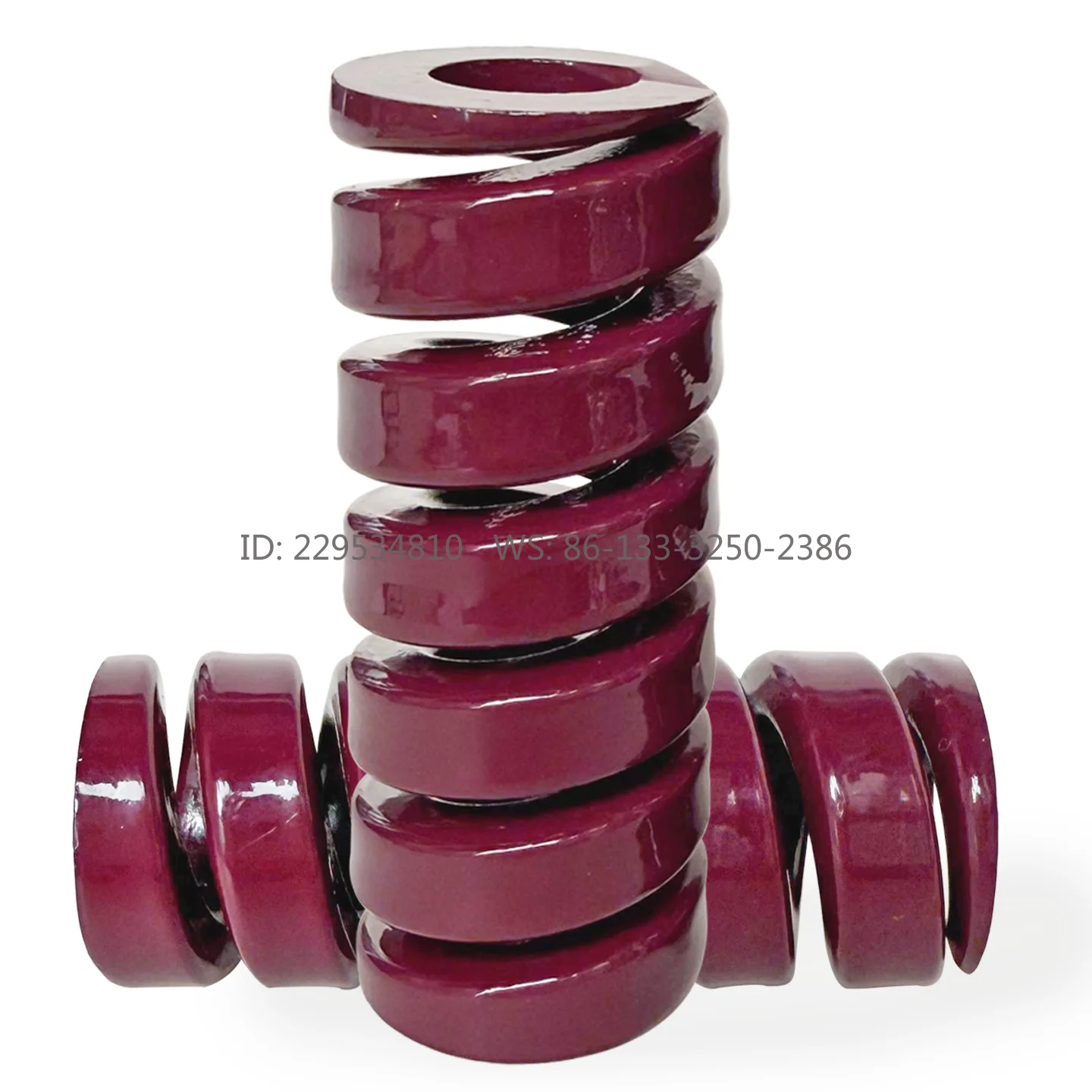 Burgundy Alloy Steel Die Spring Rectangular Compression Spring High Temperature Hardware Fittings Extremely Heavy Load + J-SWV