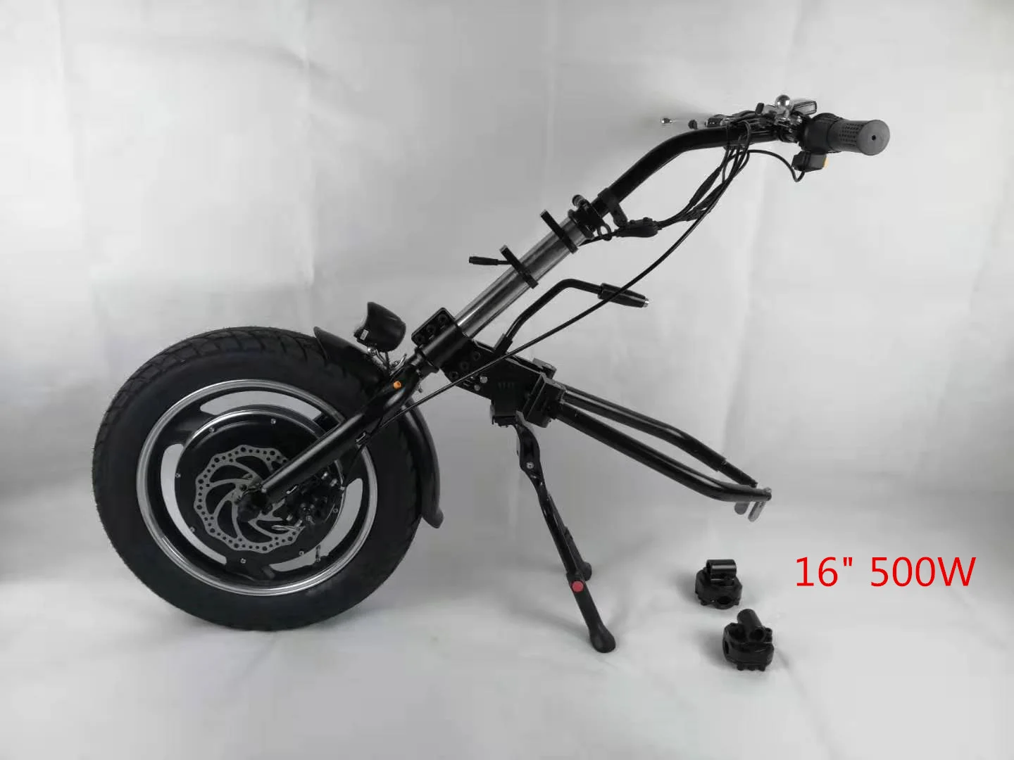 Lightweight Foldable Electric Wheelchair 350w Electric Handcycle Wheelchair Conversion Kit