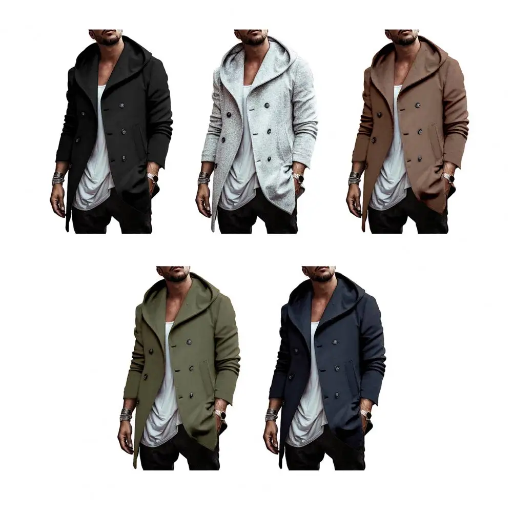 

Мужская куртка с воротником с лацканами, мужской плащ, универсальная мужская куртка, однотонная повседневная короткая куртка-бомбер с длинными рукавами, верхняя одежда