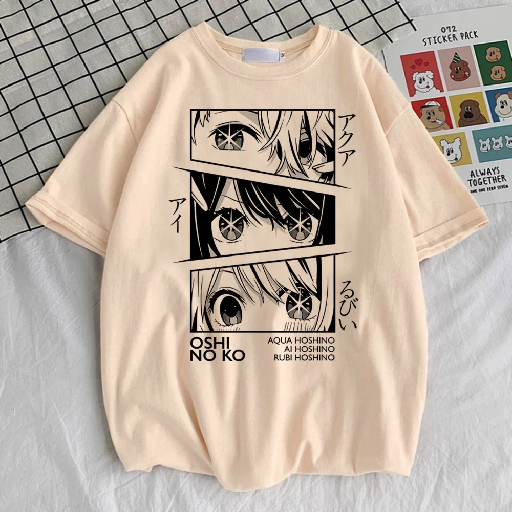 Oshi No Ko top tees teen kawaii Punk 2000s Digital women Trendy t-shirt Y2k Graphic Trendy aesthetic Vintage