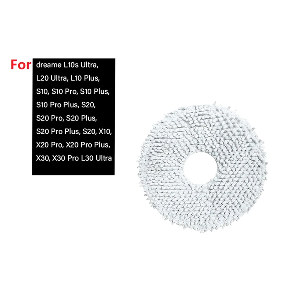 HOT 12PCS Mop Rag per Dream Bot L10S Pro L10S Ultra L20 Ultra X20 Pro X30 X30 Pro L30 Ultra S10 / S10 Pro Robot Aspirapolvere parti