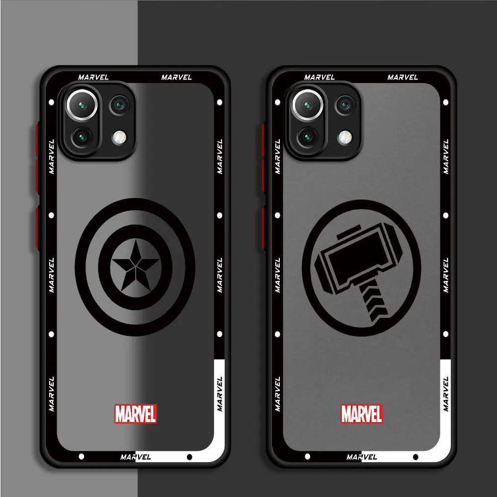 Custodia con Logo Marvel Hero per Xiaomi Mi 12T Pro 11T 10T 13 Lite 12 13 Pro 11 Lite 9T 12X 11T Cover antiurto in Silicone