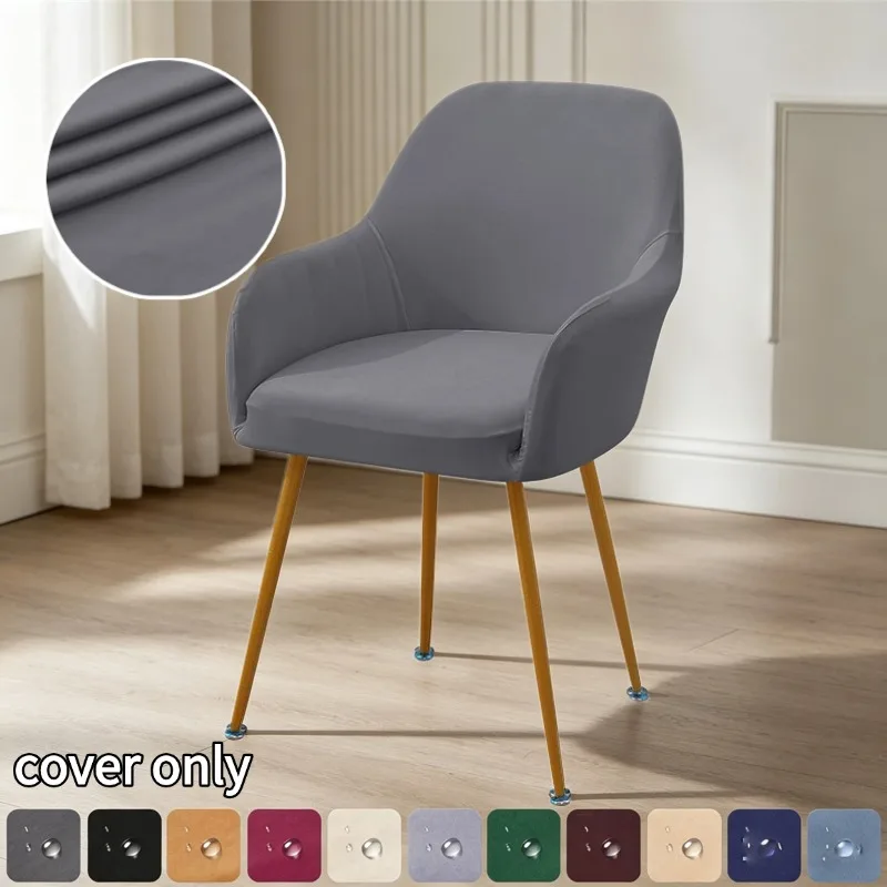 Elastischer Hochlehner-Stuhlbezug Superweicher Bürostuhl-Überzug Waschbarer Schmutzabweisender Sitzbezug für Hotel, Esszimmer, Zuhause, Hochzeit