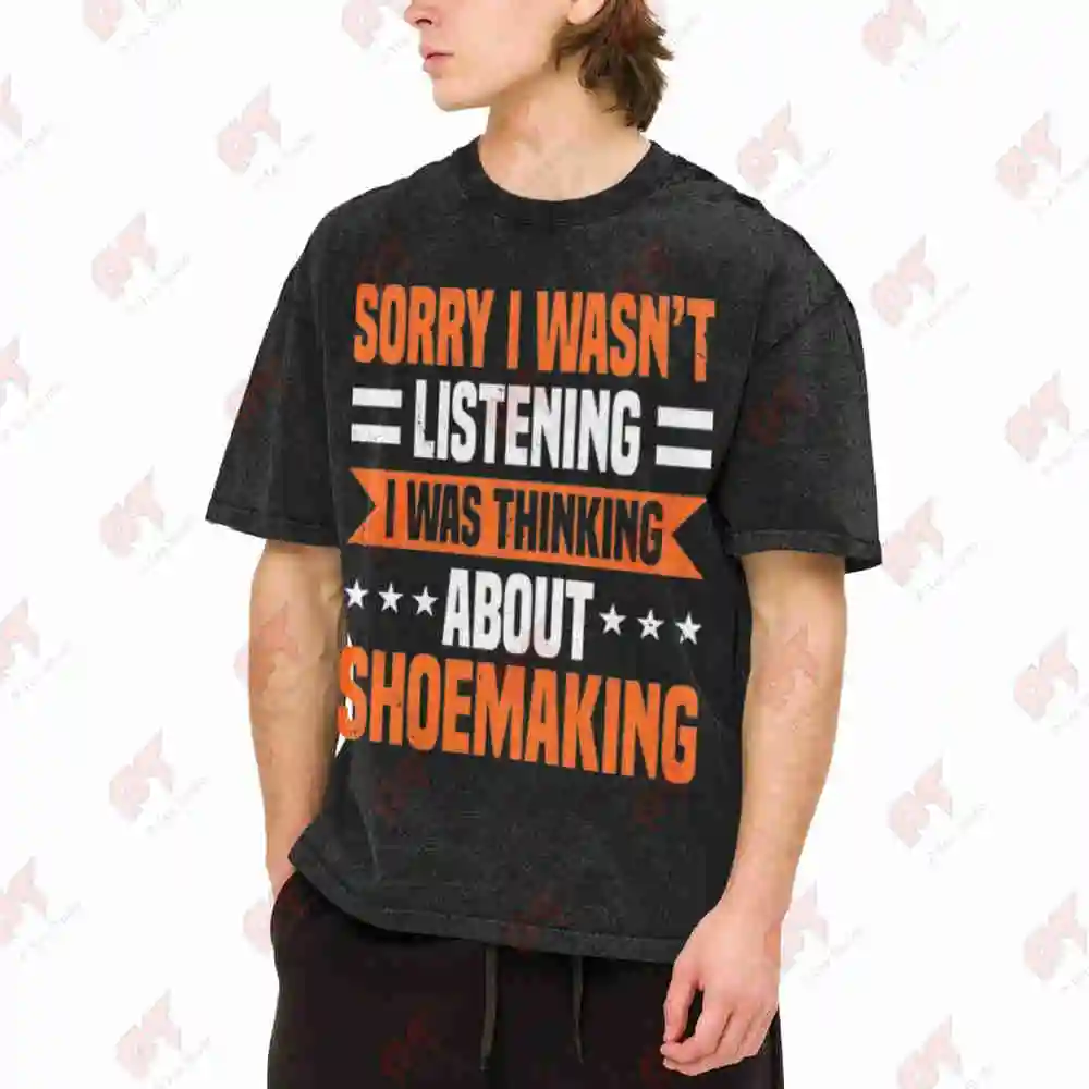 Shoemaking Cordwainers Cobblers Vintage Washed Tee Pure Cotton T-Shirt