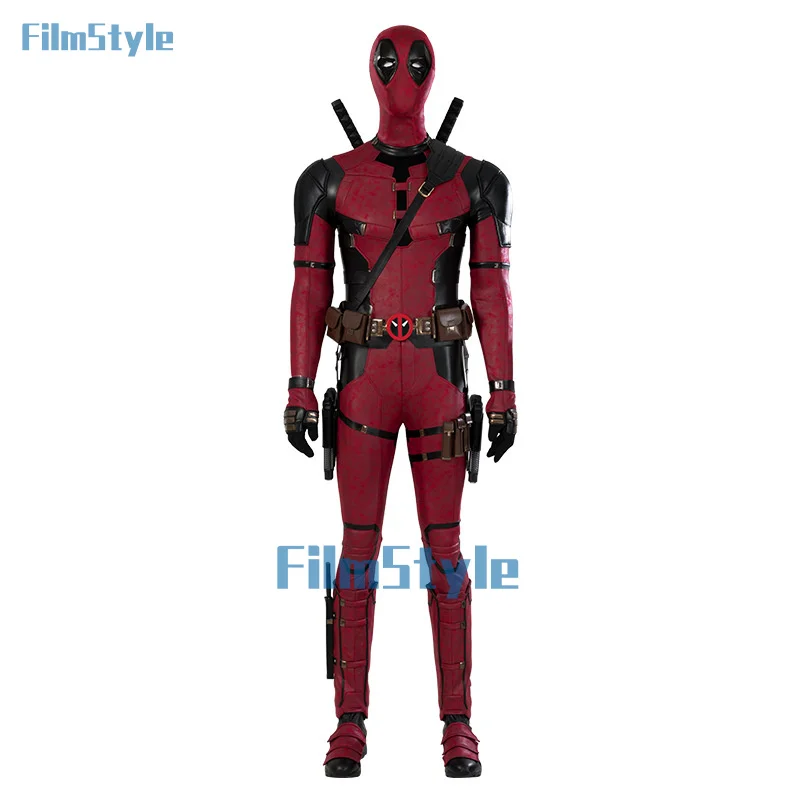 Movie deadp 3 Wolverine cosplay cosutme Wade Winston Wilson jumpsuit Zentai adult men Halloween pool mask props outfit full set