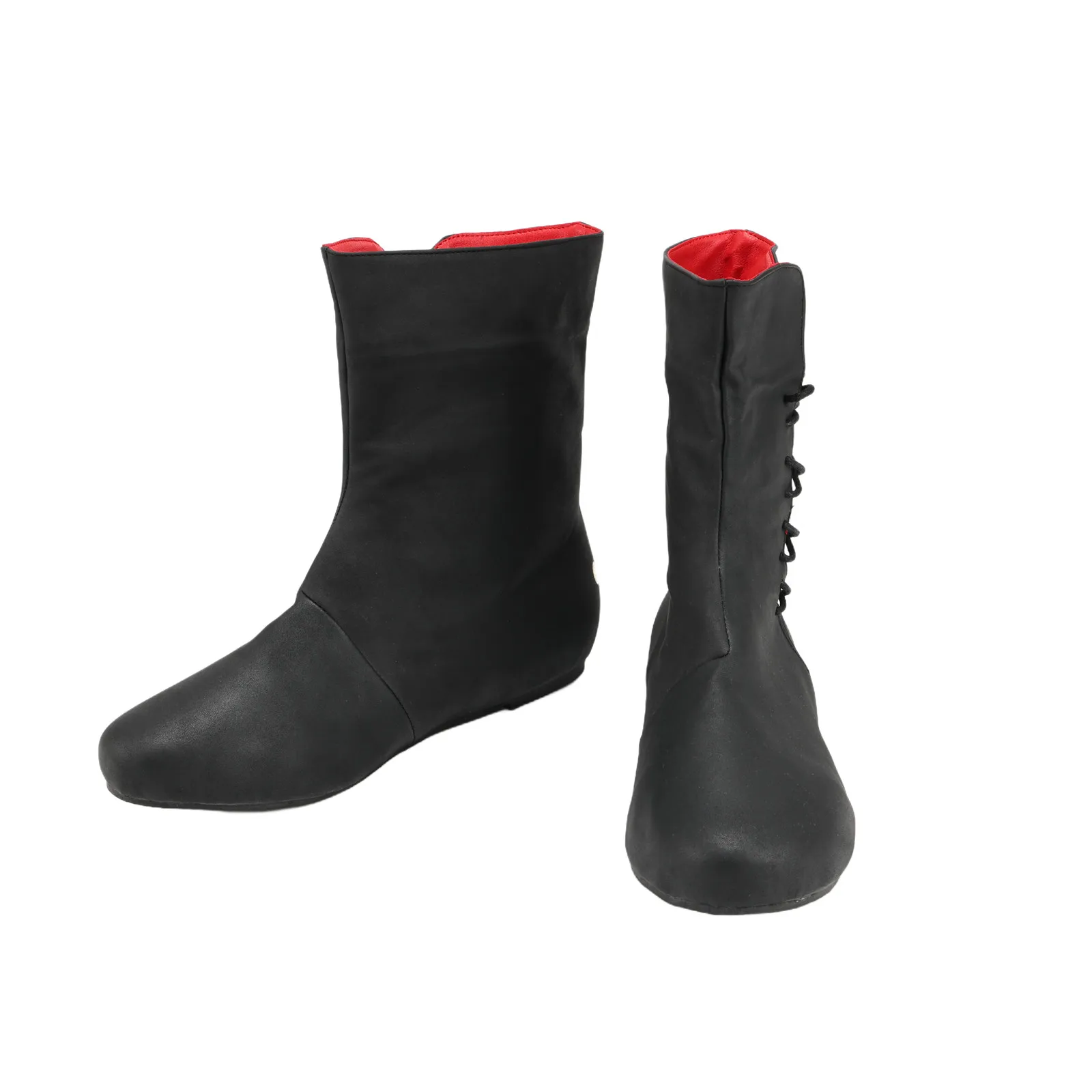 Bottes à bandes en cuir PU pour hommes et femmes, chaussures médiévales, chevalier Prince, Halloween, carnaval, elfe, gothique, rétro, Pirate, accessoires de Costume de Cosplay